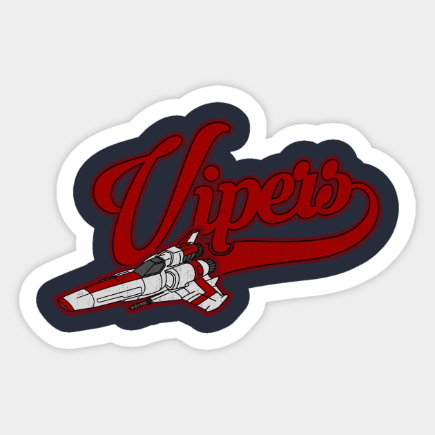 Vipers Sticker by halfabubble